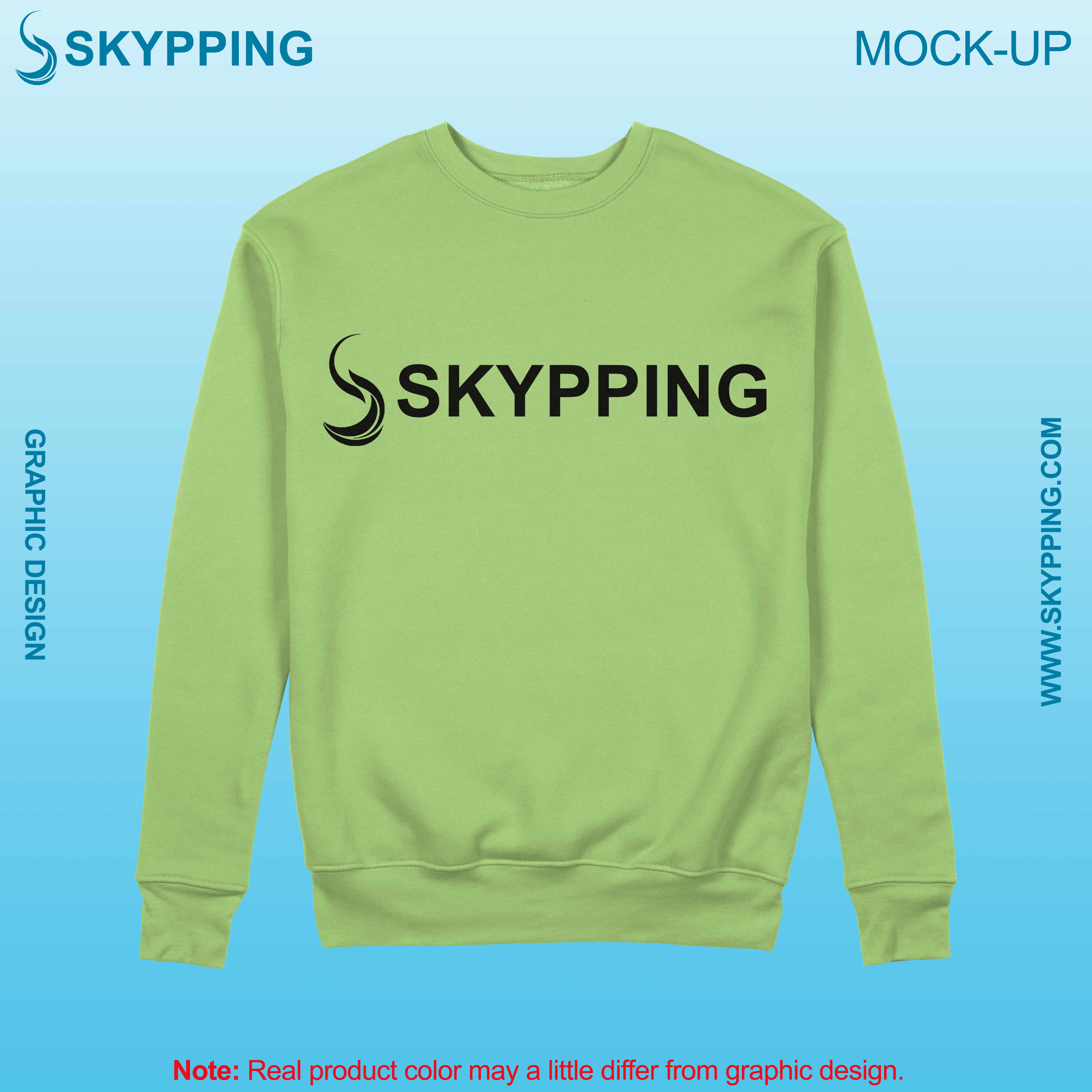 Sweatshirt with set-in style sleeve